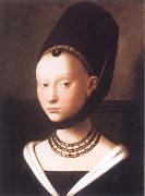 Petrus Christus Portrait of a Young Girl oil painting artist